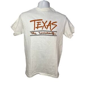 University Of Texas Vintage Single Stitch Hanes Tee Mens Medium UT Made in USA